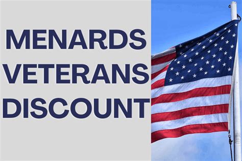 Nov 02, 2010 445 pm EDT. . Menards veterans discount